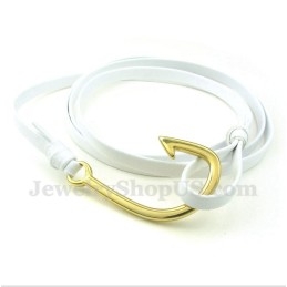 Pulsera De Cuero De Titanio Para Hombre