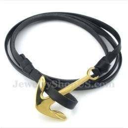 Pulsera De Cuero De Titanio Para Hombre