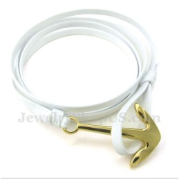 Pulsera De Cuero De Titanio Para Hombre