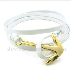 Pulsera De Cuero De Titanio Para Hombre
