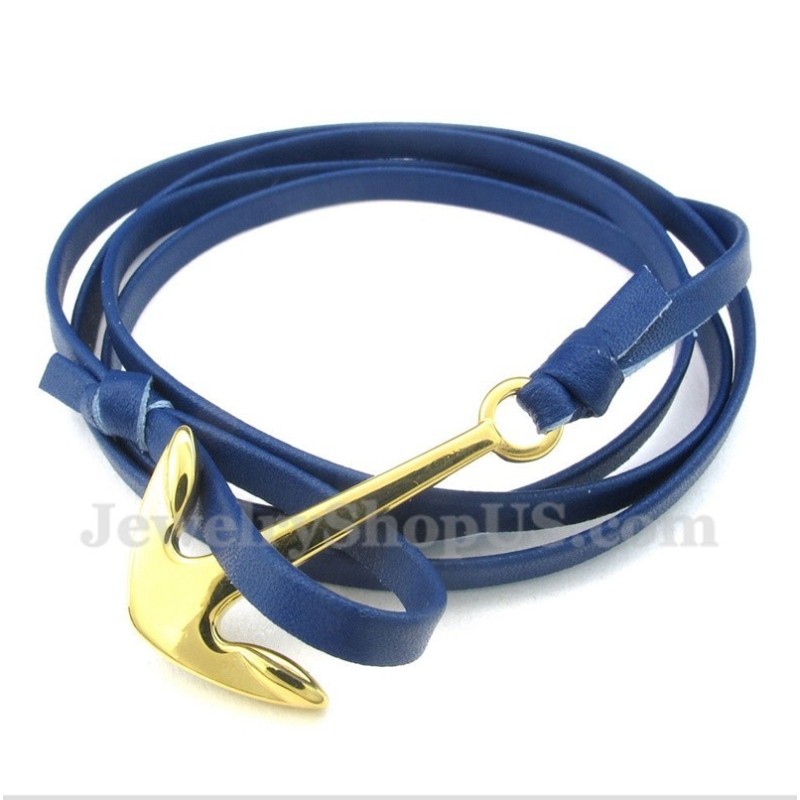Pulsera De Cuero De Titanio Para Hombre