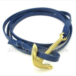 Pulsera De Cuero De Titanio Para Hombre