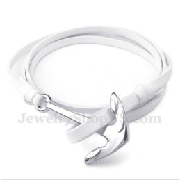 Pulsera De Cuero De Titanio Para Hombre