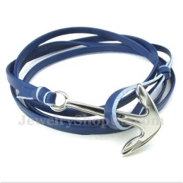 Pulsera De Cuero De Titanio Para Hombre