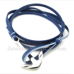 Pulsera De Cuero De Titanio Para Hombre