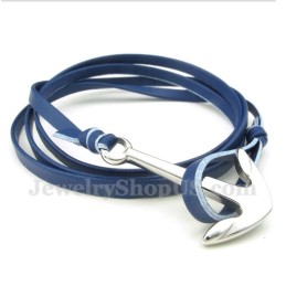 Pulsera De Cuero De Titanio Para Hombre
