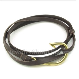 Pulsera De Cuero De Titanio Para Hombre
