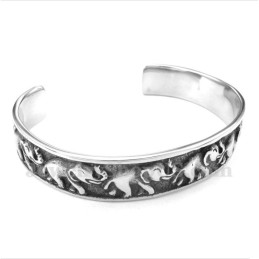 Pulsera De Elefante De Titanio Para Hombre