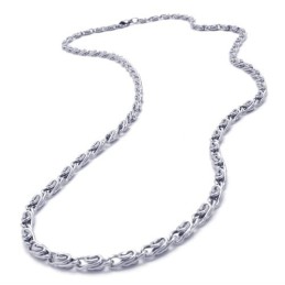 Collar De Plata Y Titanio De 20 Pulgadas