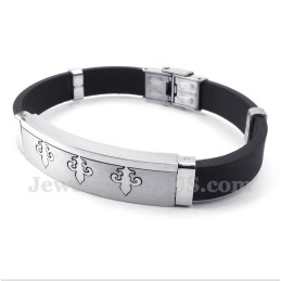 Pulsera De Caucho De Titanio Para Hombre
