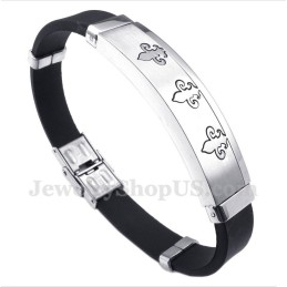 Pulsera De Caucho De Titanio Para Hombre