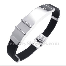 Pulsera De Caucho De Titanio Para Hombre