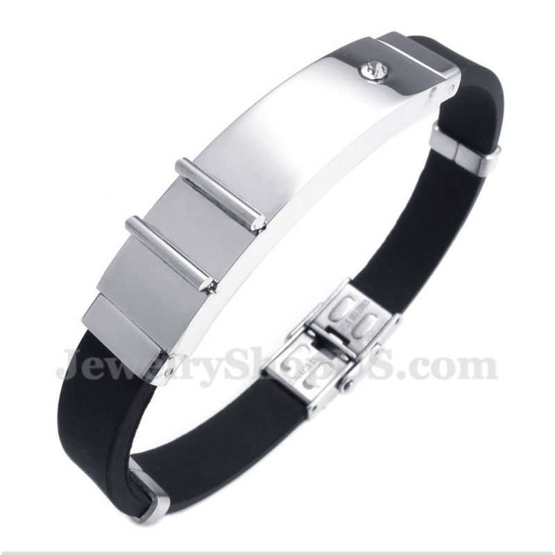 Pulsera De Caucho De Titanio Para Hombre Pulsera De Caucho De Titanio Para Hombre