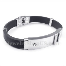 Pulsera De Caucho De Titanio Para Hombre