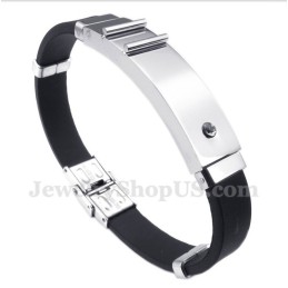 Pulsera De Caucho De Titanio Para Hombre