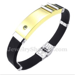 Pulsera De Caucho De Titanio Para Hombre