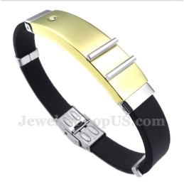 Pulsera De Caucho De Titanio Para Hombre