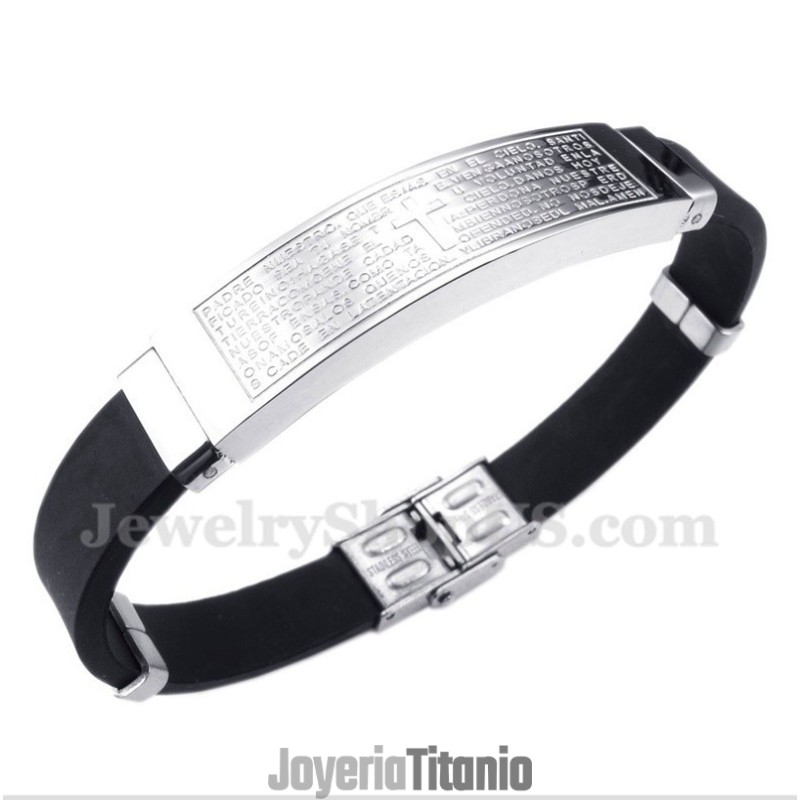 Pulsera De Caucho De Titanio Para Hombre