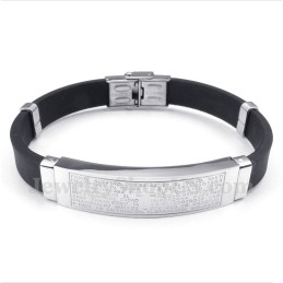 Pulsera De Caucho De Titanio Para Hombre