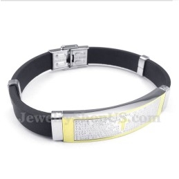 Pulsera De Caucho De Titanio Para Hombre