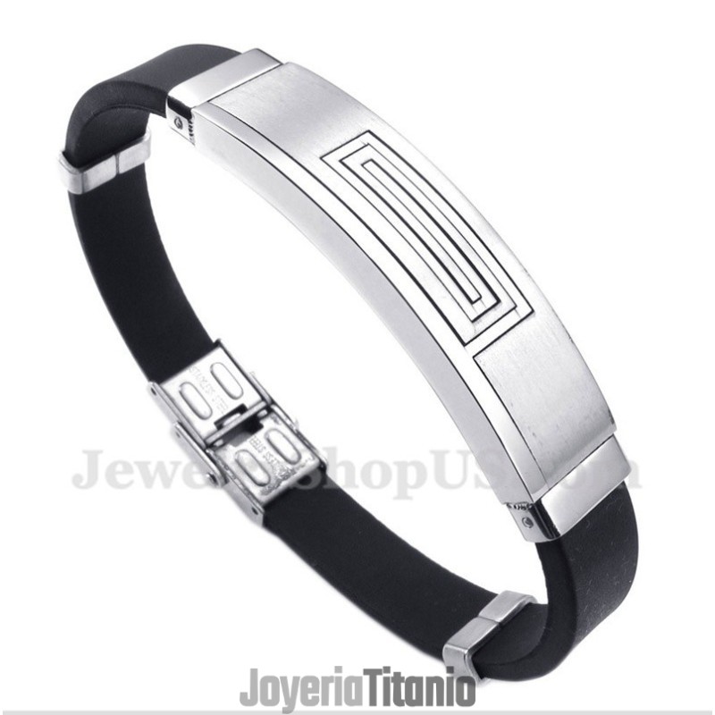 Pulsera De Caucho De Titanio Para Hombre Pulsera De Caucho De Titanio Para Hombre