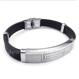 Pulsera De Caucho De Titanio Para Hombre
