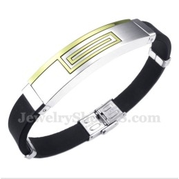 Pulsera De Caucho De Titanio Para Hombre