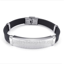 Pulsera De Caucho De Titanio Para Hombre