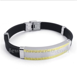 Pulsera De Caucho De Titanio Para Hombre
