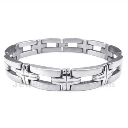 Pulsera De Cruz De Titanio Para Hombre