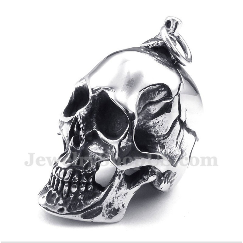 Colgante De Calavera De Titanio Para Hombre Con Cadena Gratis