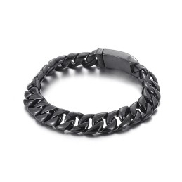Pulsera De Titanio Negro Para Hombre En Venta