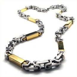 Collar Cuboide Dorado De Titanio De 21,7 Pulgadas