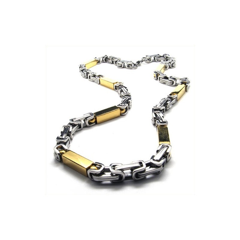 Collar Cuboide Dorado De Titanio De 21,7 Pulgadas