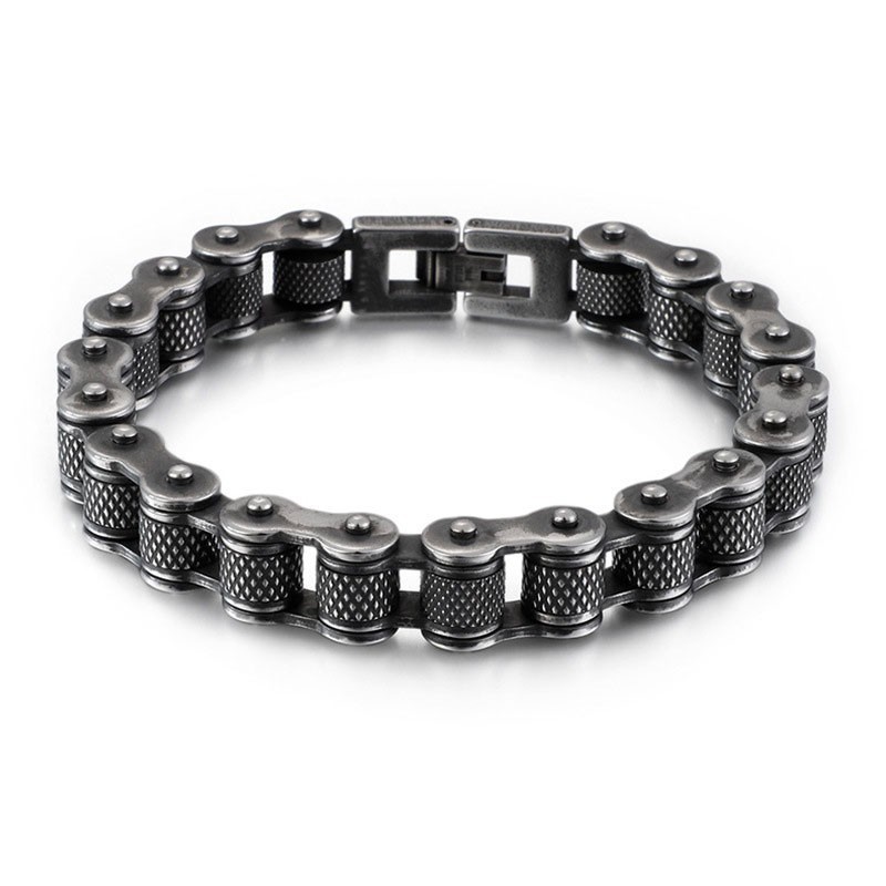 Pulsera De Titanio Con Cadena De Motociclista Para Hombre Pulsera De Titanio Con Cadena De Motociclista Para Hombre