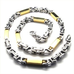 Collar Cuboide Dorado De Titanio De 21,7 Pulgadas