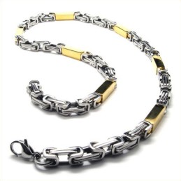 Collar Cuboide Dorado De Titanio De 21,7 Pulgadas