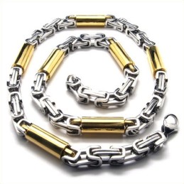 Collar Cilíndrico Dorado De Titanio De 21,9 Pulgadas