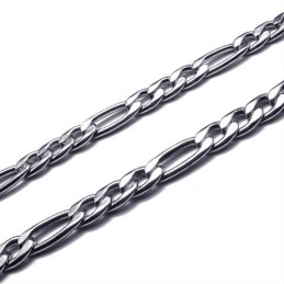 Collar Sencillo De Titanio Y Plata De 22,4 Pulgadas