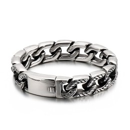 Pulsera De Calavera De Titanio Moderna Y Elegante Para Hombre.