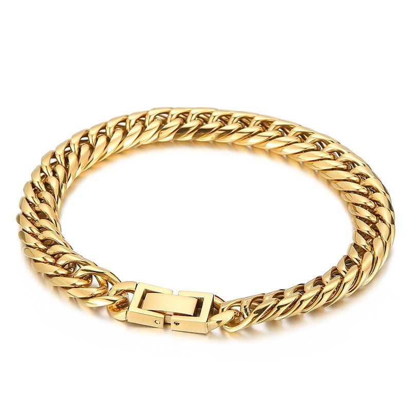 Pulsera De Titanio Multicolor Con Cierre De Joyería Para Hombre