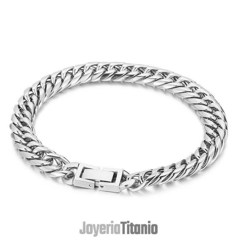 Pulsera De Titanio Multicolor Con Cierre De Joyería Para Hombre