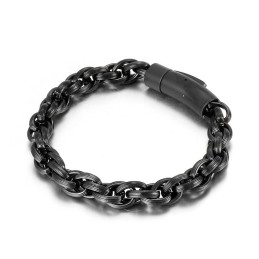 Pulsera De Titanio Para Hombre, Estilo Motero, Sencilla Y Elegante.