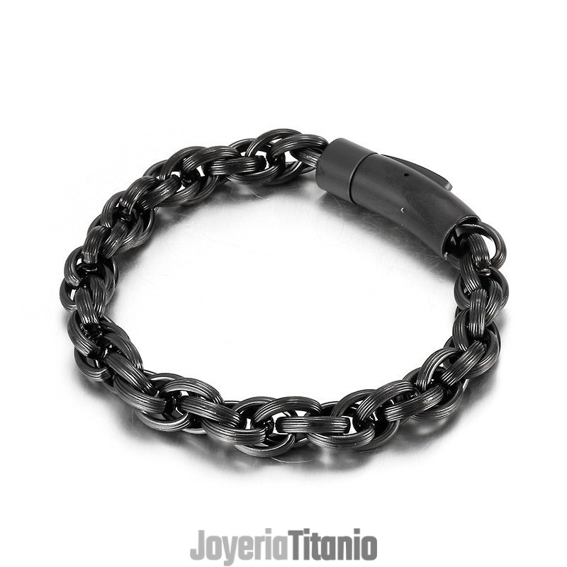 Pulsera De Titanio Para Hombre, Estilo Motero, Sencilla Y Elegante. Pulsera De Titanio Para Hombre, Estilo Motero, Sencilla Y Elegante.