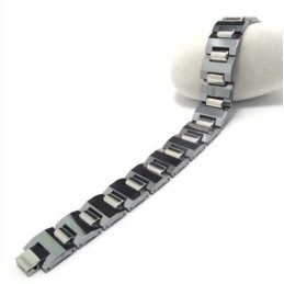 Pulsera Gruesa De Carburo De Tungsteno Para Hombre De 16 Mm De Ancho