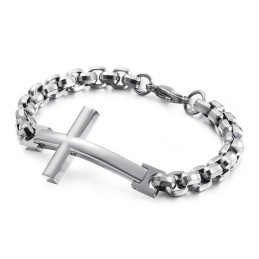 Pulsera De Titanio Tide Para Hombre Pulsera De Titanio Con Cruz Cuadrada Para Hombre Accesorios Tide Para Hombre