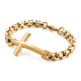 Pulsera De Titanio Tide Para Hombre Pulsera De Titanio Con Cruz Cuadrada Para Hombre Accesorios Tide Para Hombre