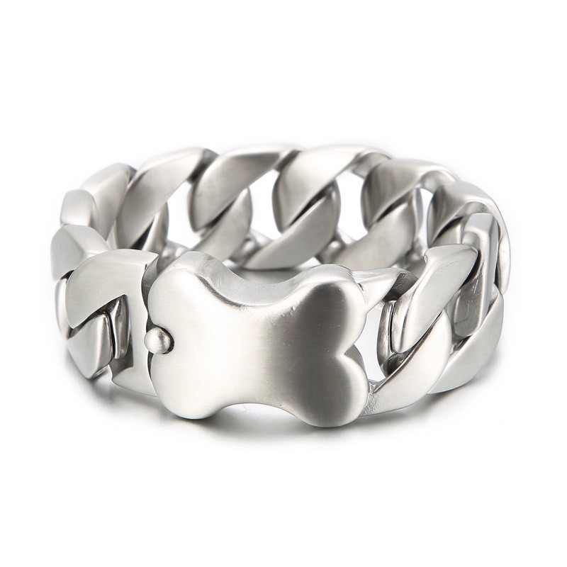 Nueva Pulsera Cubana Cool Bones Para Hombre