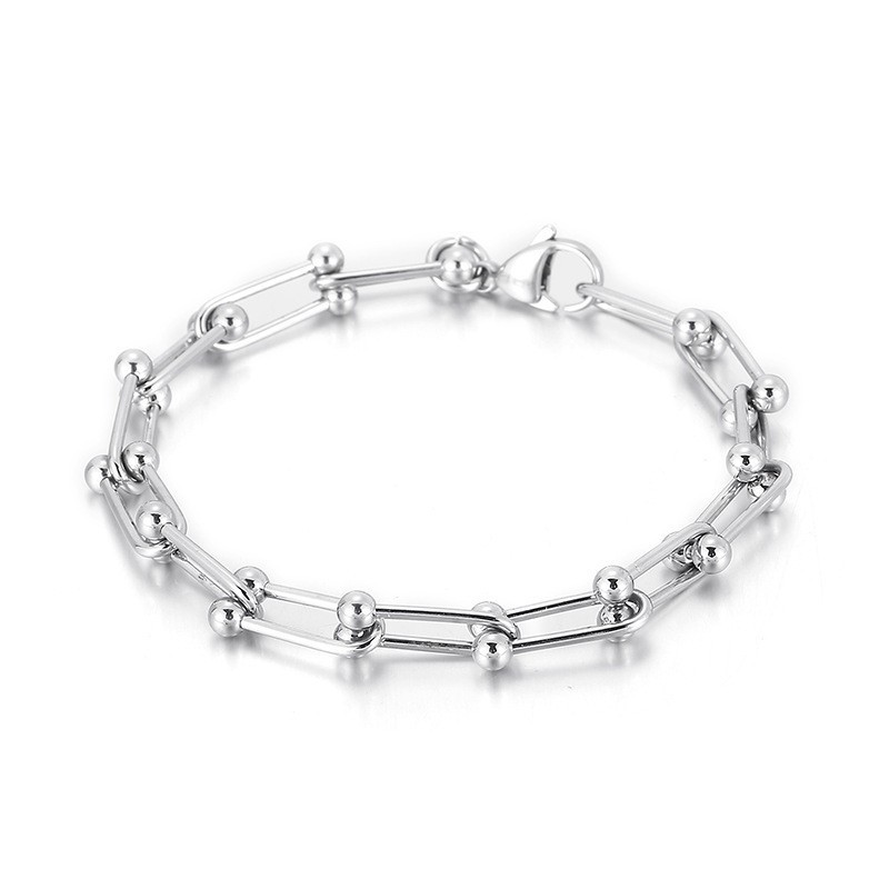 Pulsera De Titanio Con Hebilla De Herradura Para Hombre Y Mujer. Pulsera Con Hebilla En Forma De U. Pulsera De Titanio Con Hebilla De Herradura Para Hombre Y Mujer. Pulsera Con Hebilla En Forma De U.
