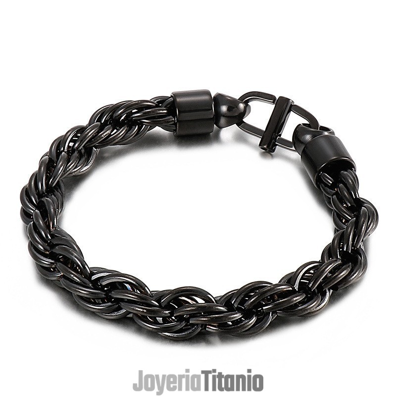 Collar Ovalado Con Giro Y Pulsera De Titanio Con Hebilla De Día Para Hombre Collar Ovalado Con Giro Y Pulsera De Titanio Con Hebilla De Día Para Hombre